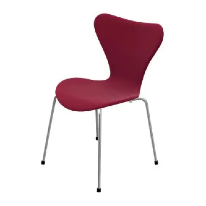 Fritz Hansen 3107 Serie 7, fuldpolstret af Arne Jacobsen> Spisebordsstole