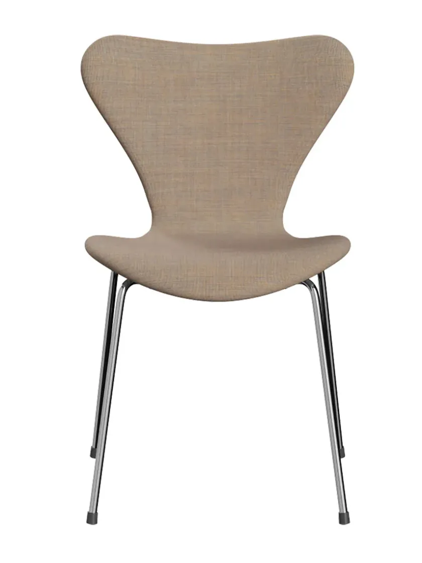 Fritz Hansen 3107 Serie 7, fuldpolstret af Arne Jacobsen> Spisebordsstole