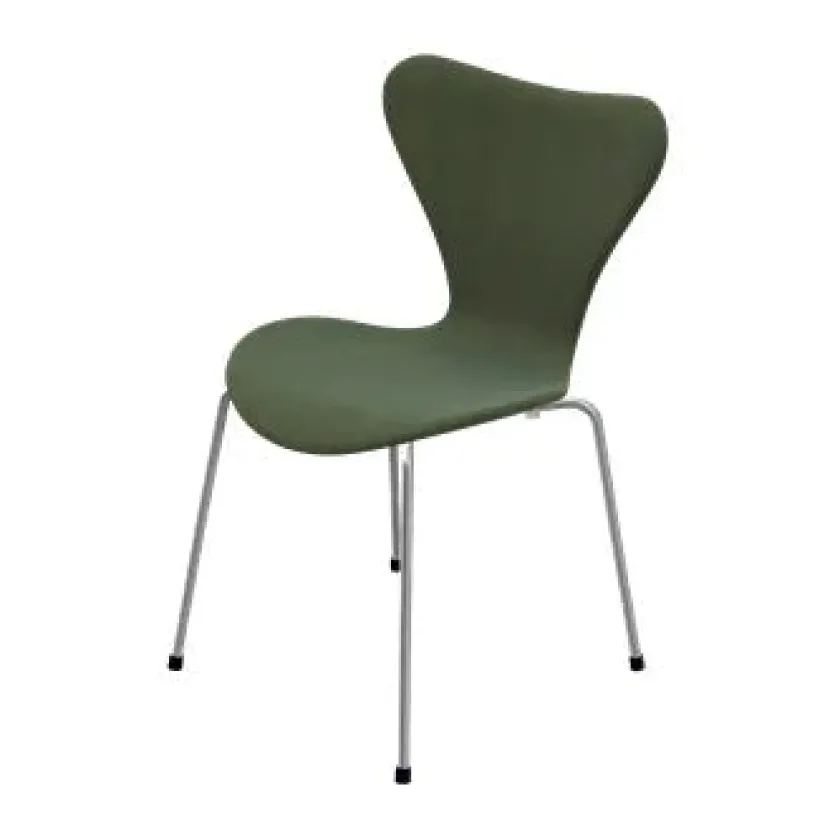 Fritz Hansen 3107 Serie 7, fuldpolstret af Arne Jacobsen> Spisebordsstole