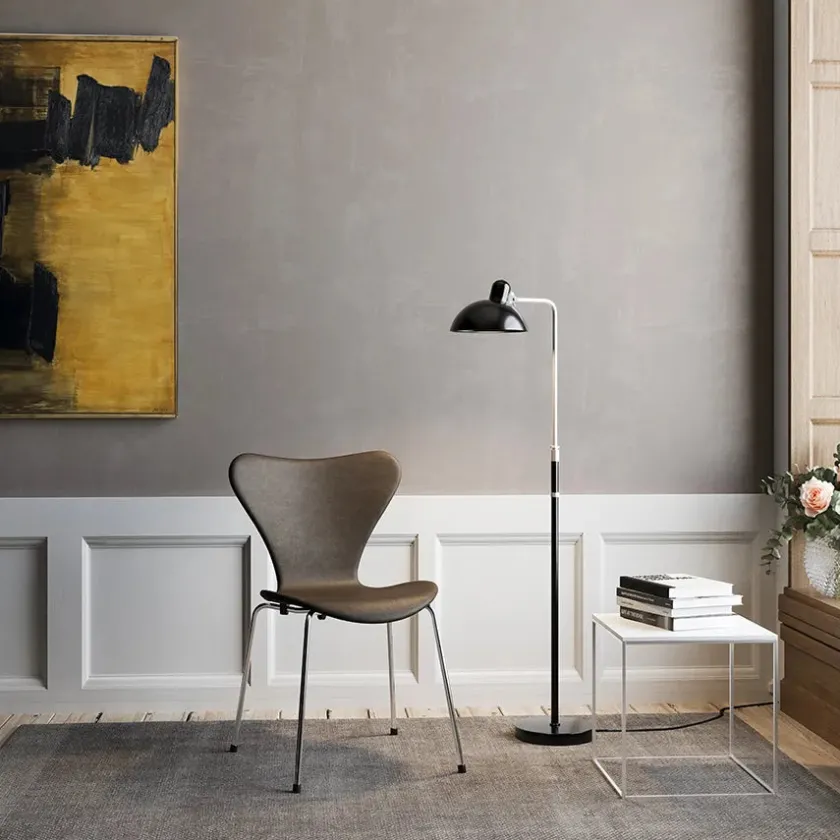 Fritz Hansen 3107 Serie 7, fuldpolstret af Arne Jacobsen> Spisebordsstole