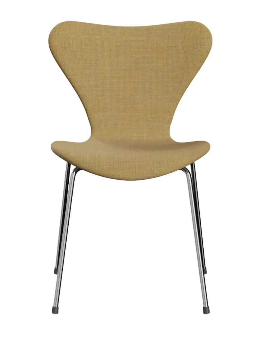 Fritz Hansen 3107 Serie 7, fuldpolstret af Arne Jacobsen> Spisebordsstole