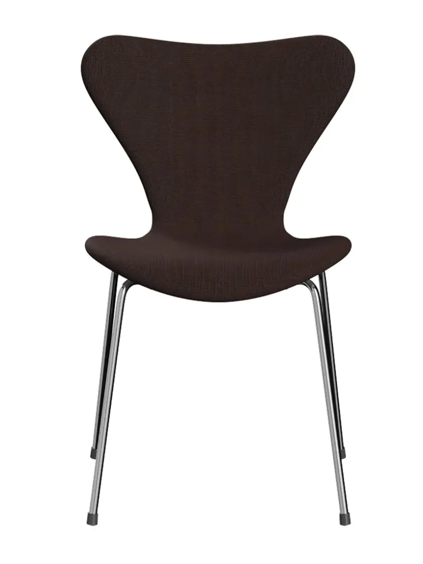 Fritz Hansen 3107 Serie 7, fuldpolstret af Arne Jacobsen> Spisebordsstole