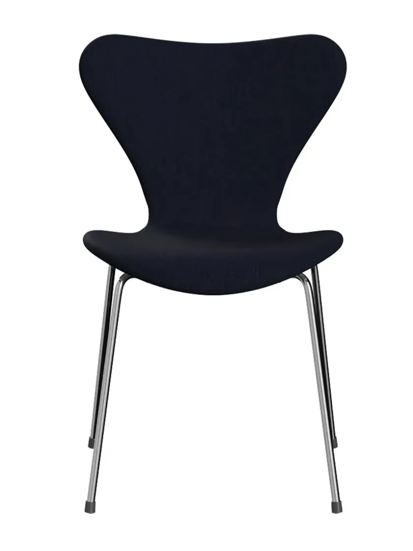 Fritz Hansen 3107 Serie 7, fuldpolstret af Arne Jacobsen> Spisebordsstole