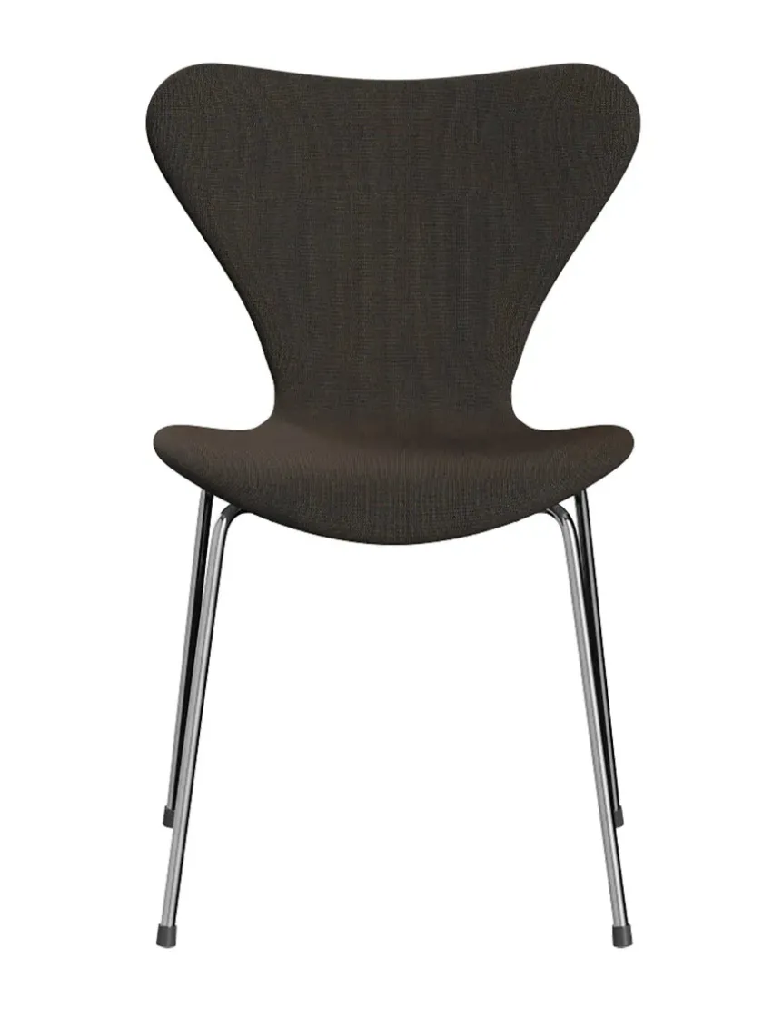 Fritz Hansen 3107 Serie 7, fuldpolstret af Arne Jacobsen> Spisebordsstole