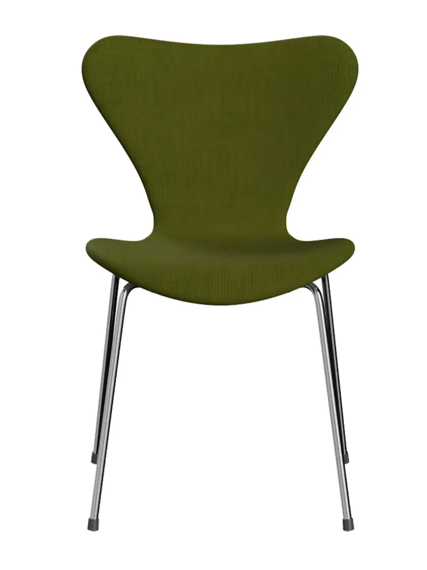 Fritz Hansen 3107 Serie 7, fuldpolstret af Arne Jacobsen> Spisebordsstole