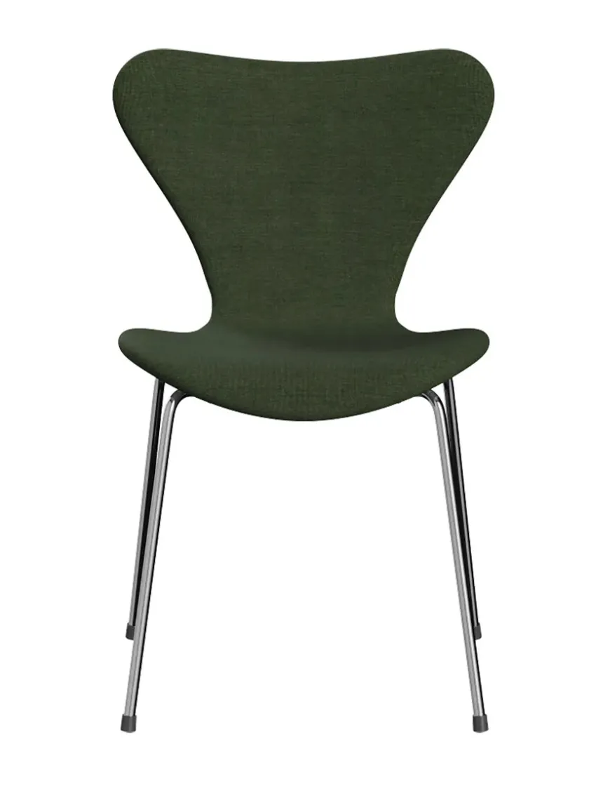 Fritz Hansen 3107 Serie 7, fuldpolstret af Arne Jacobsen> Spisebordsstole