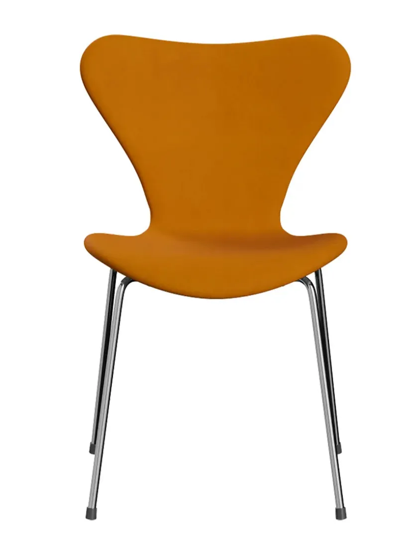 Fritz Hansen 3107 Serie 7, fuldpolstret af Arne Jacobsen> Spisebordsstole