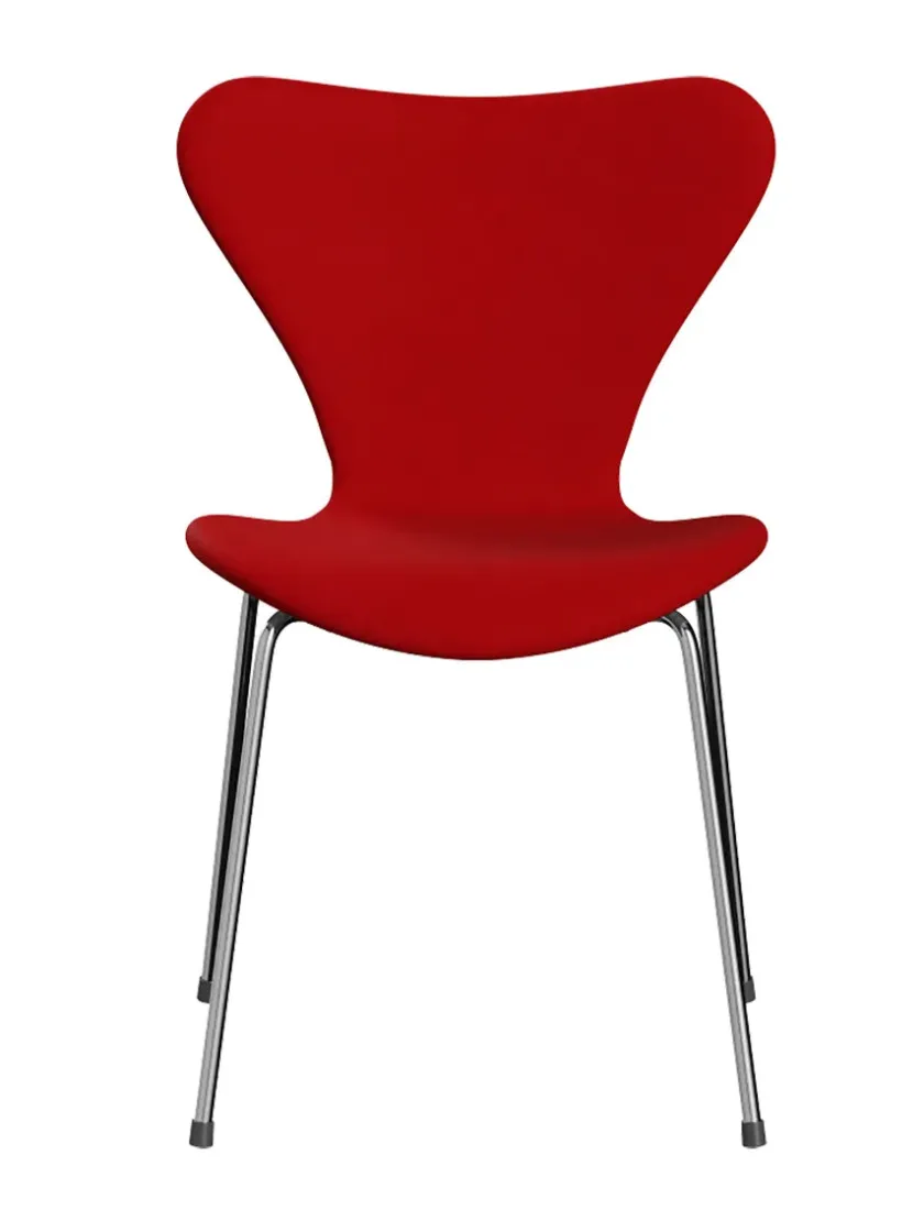 Fritz Hansen 3107 Serie 7, fuldpolstret af Arne Jacobsen> Spisebordsstole