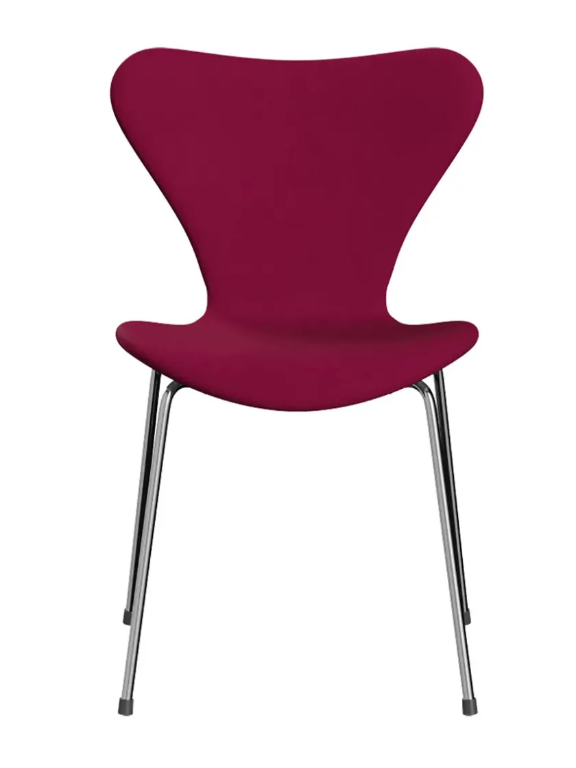 Fritz Hansen 3107 Serie 7, fuldpolstret af Arne Jacobsen> Spisebordsstole