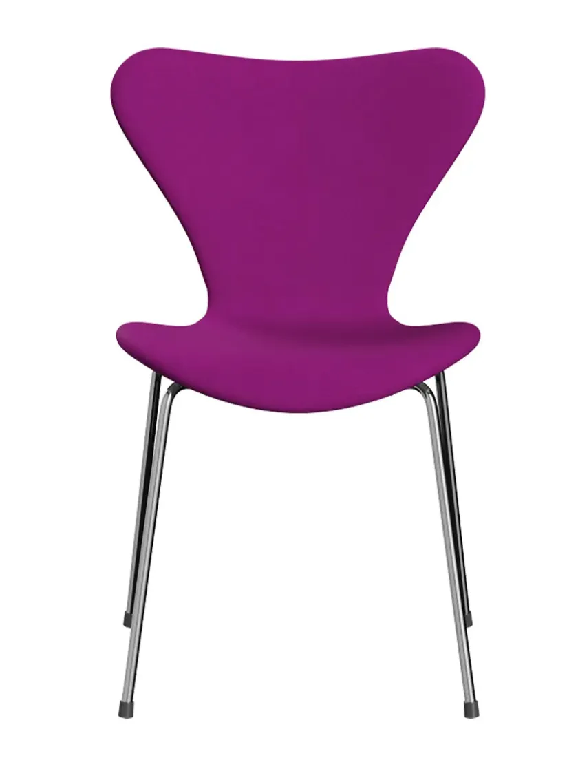 Fritz Hansen 3107 Serie 7, fuldpolstret af Arne Jacobsen> Spisebordsstole