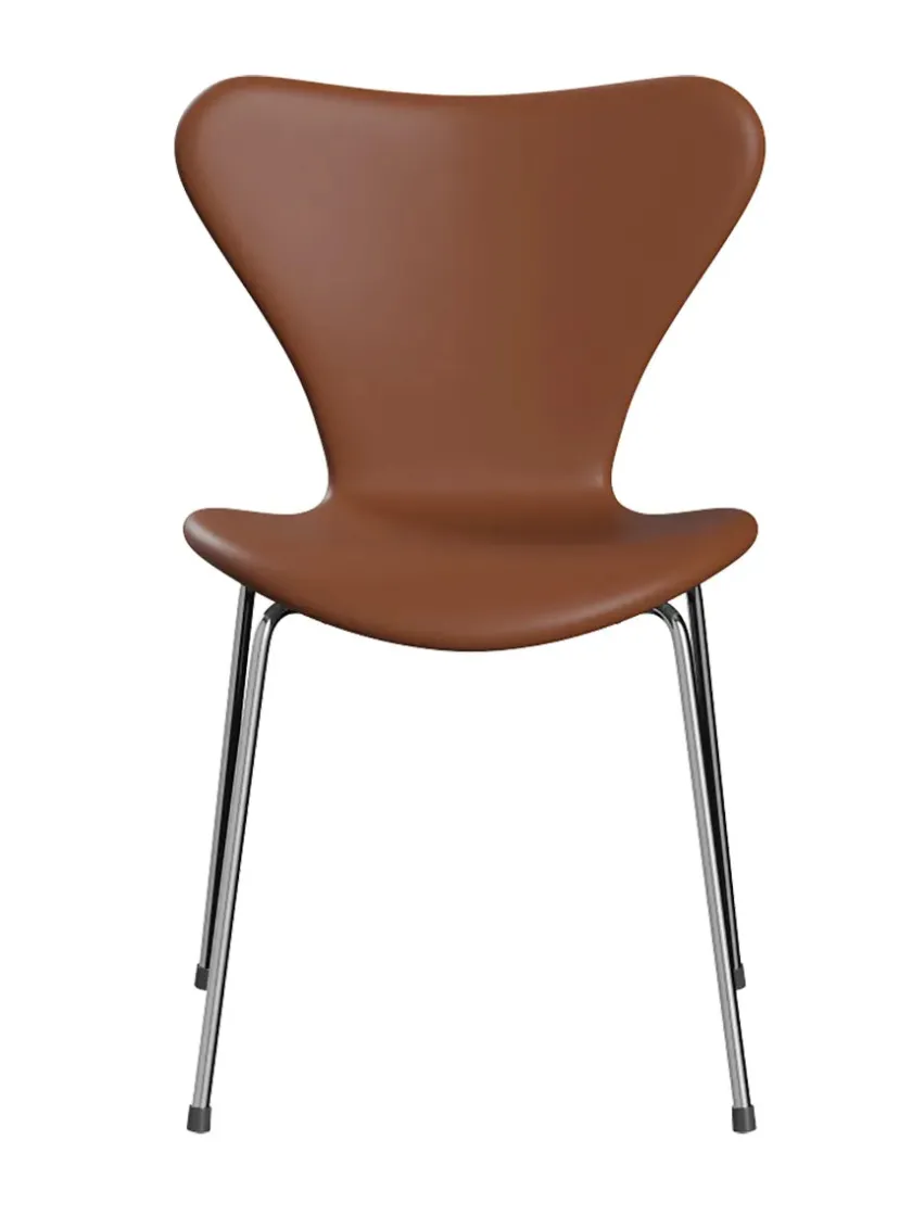 Fritz Hansen 3107 Serie 7, fuldpolstret af Arne Jacobsen> Spisebordsstole