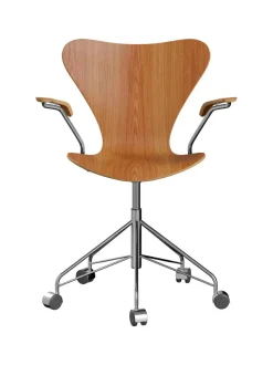 Fritz Hansen 3217 Serie 7 Kontorstol af Arne Jacobsen><noscript><img width=