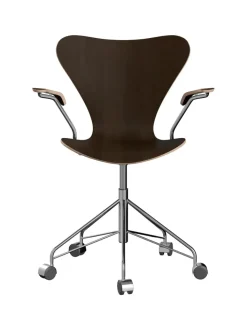 Fritz Hansen 3217 Serie 7 Kontorstol af Arne Jacobsen><noscript><img width=