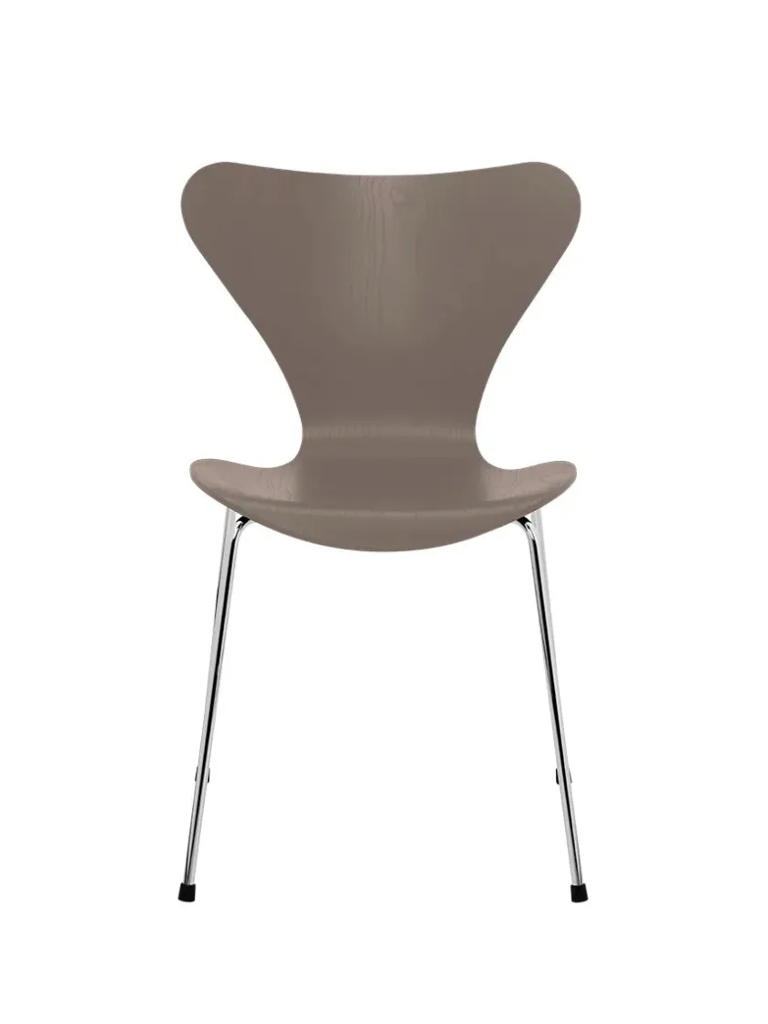 Fritz Hansen 3107 Serie 7 stol i farvet ask af Arne Jacobsen> Spisebordsstole