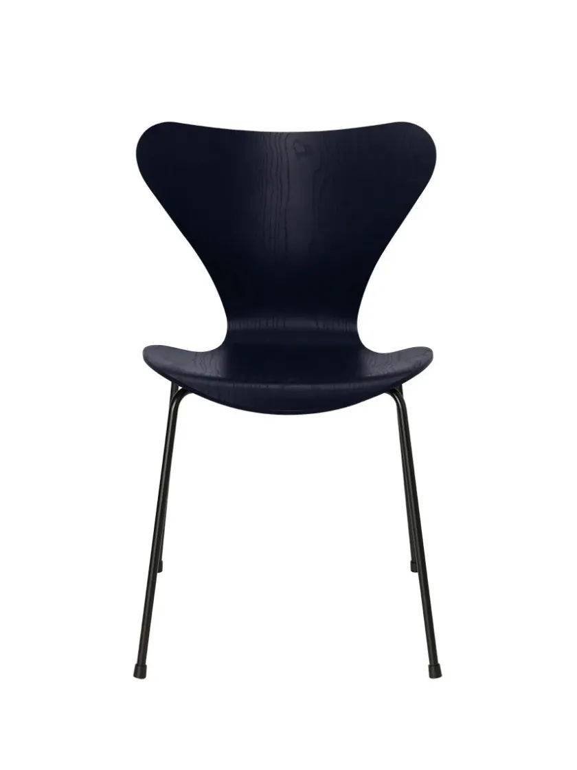 Fritz Hansen 3107 Serie 7 stol i farvet ask af Arne Jacobsen> Spisebordsstole
