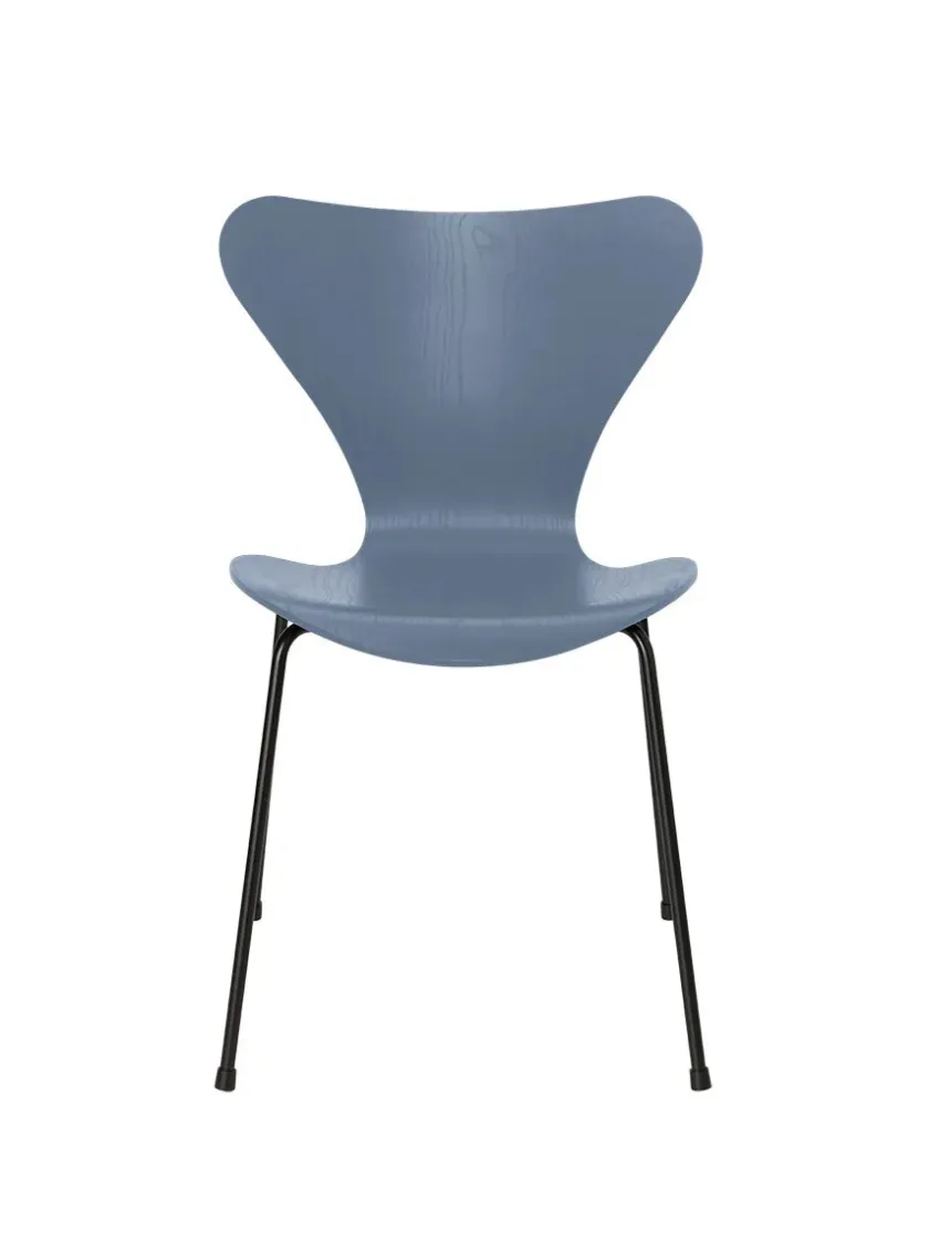 Fritz Hansen 3107 Serie 7 stol i farvet ask af Arne Jacobsen> Spisebordsstole