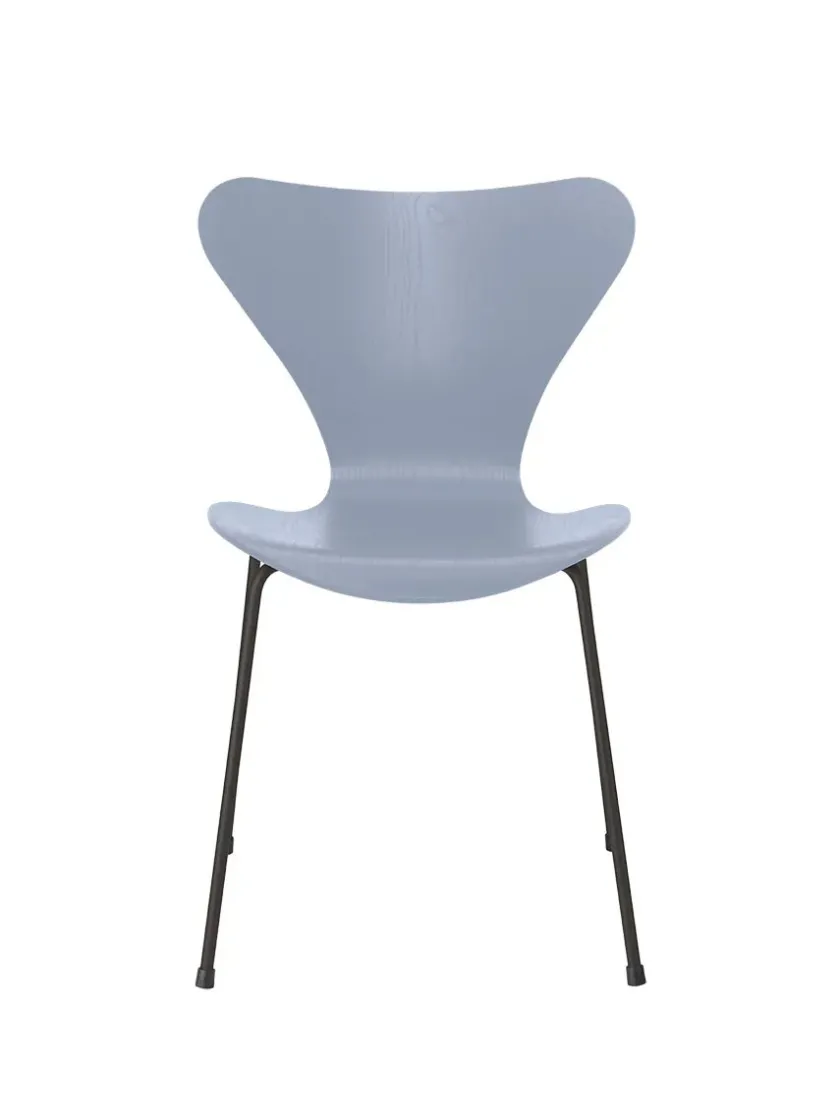 Fritz Hansen 3107 Serie 7 stol i farvet ask af Arne Jacobsen> Spisebordsstole
