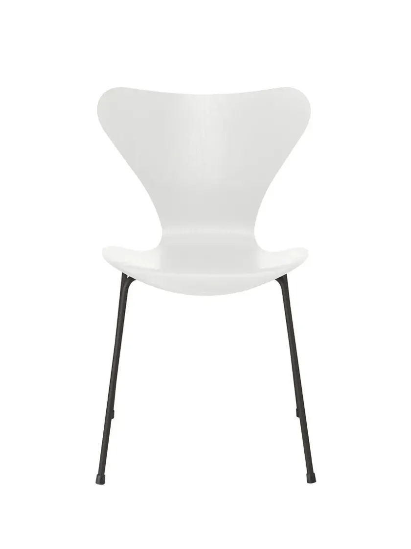 Fritz Hansen 3107 Serie 7 stol i farvet ask af Arne Jacobsen> Spisebordsstole