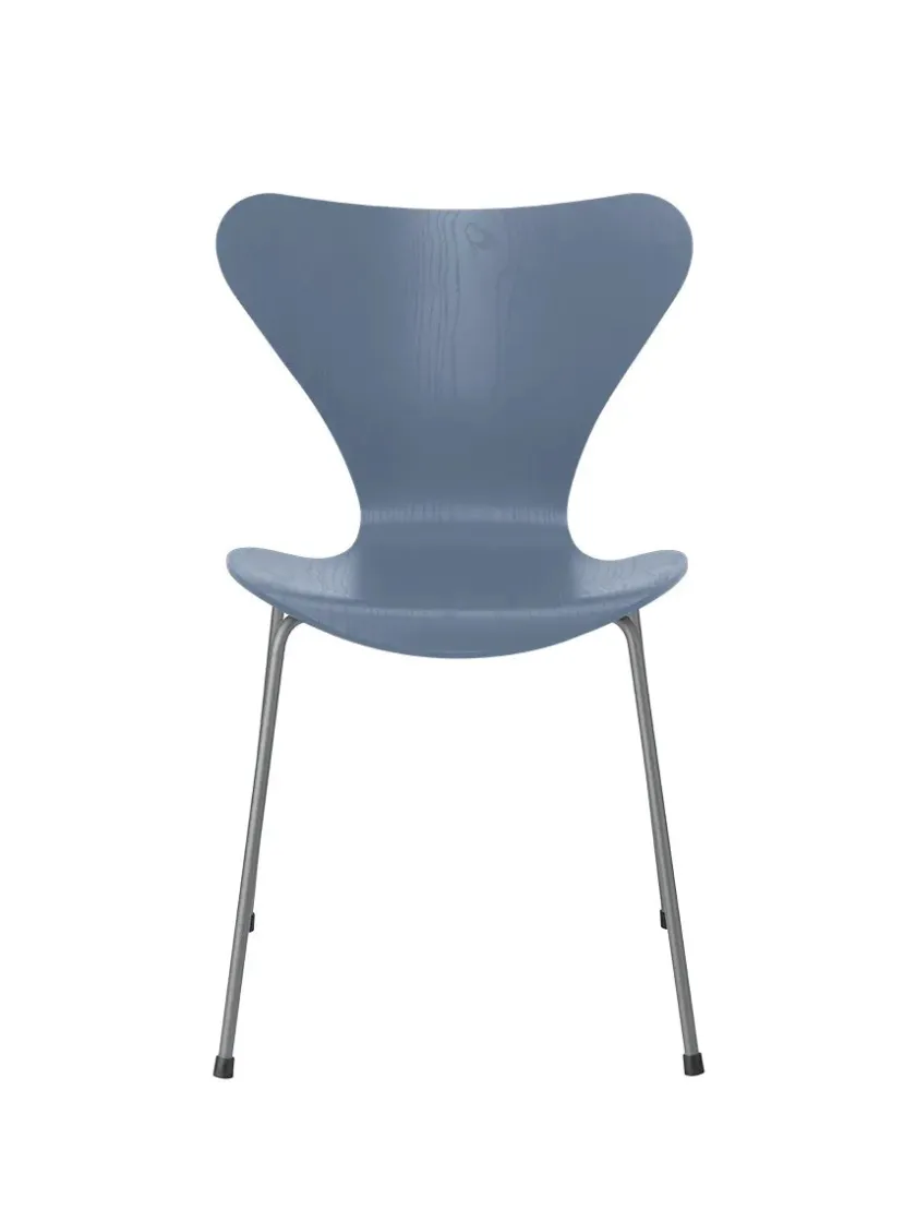 Fritz Hansen 3107 Serie 7 stol i farvet ask af Arne Jacobsen> Spisebordsstole