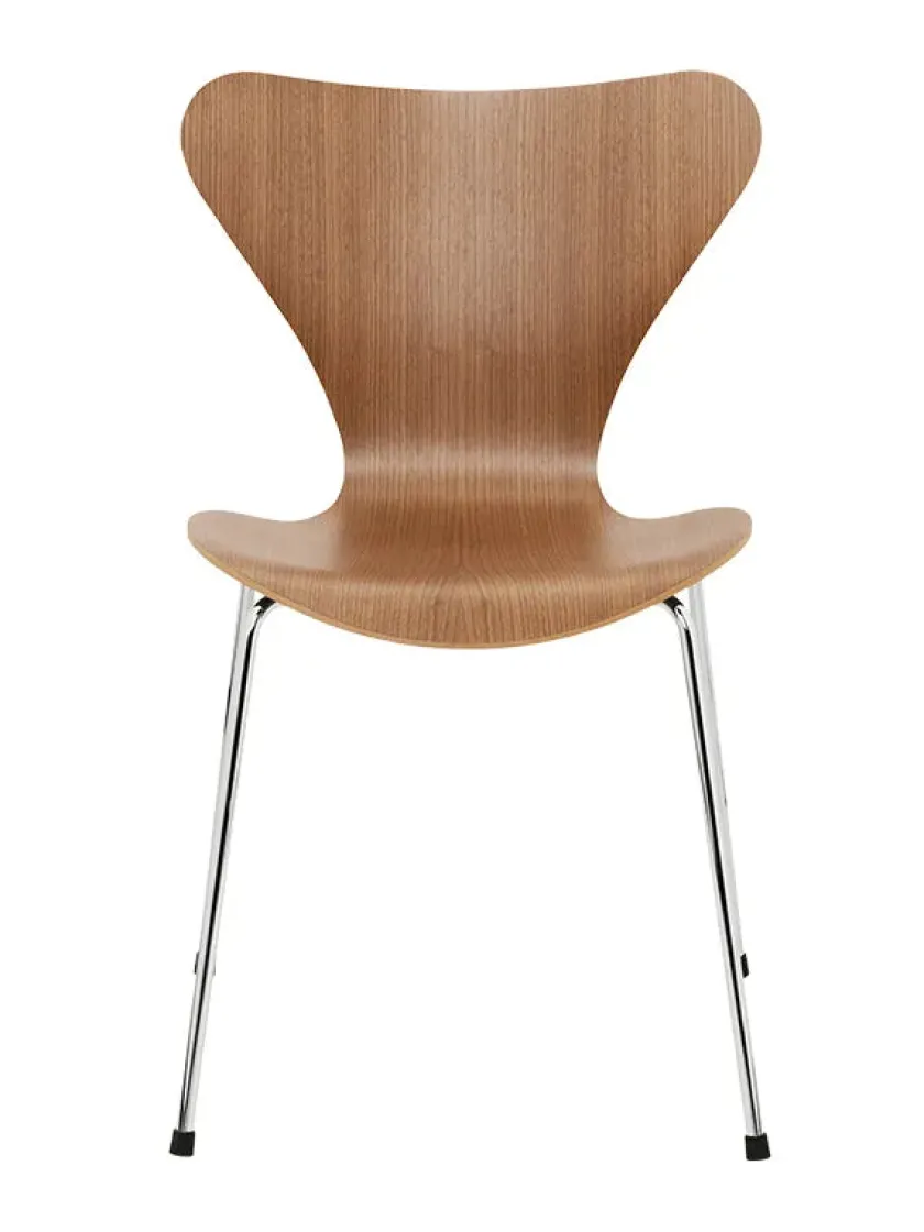Fritz Hansen 3107 Serie 7 Stol, naturfiner af Arne Jacobsen> Spisebordsstole