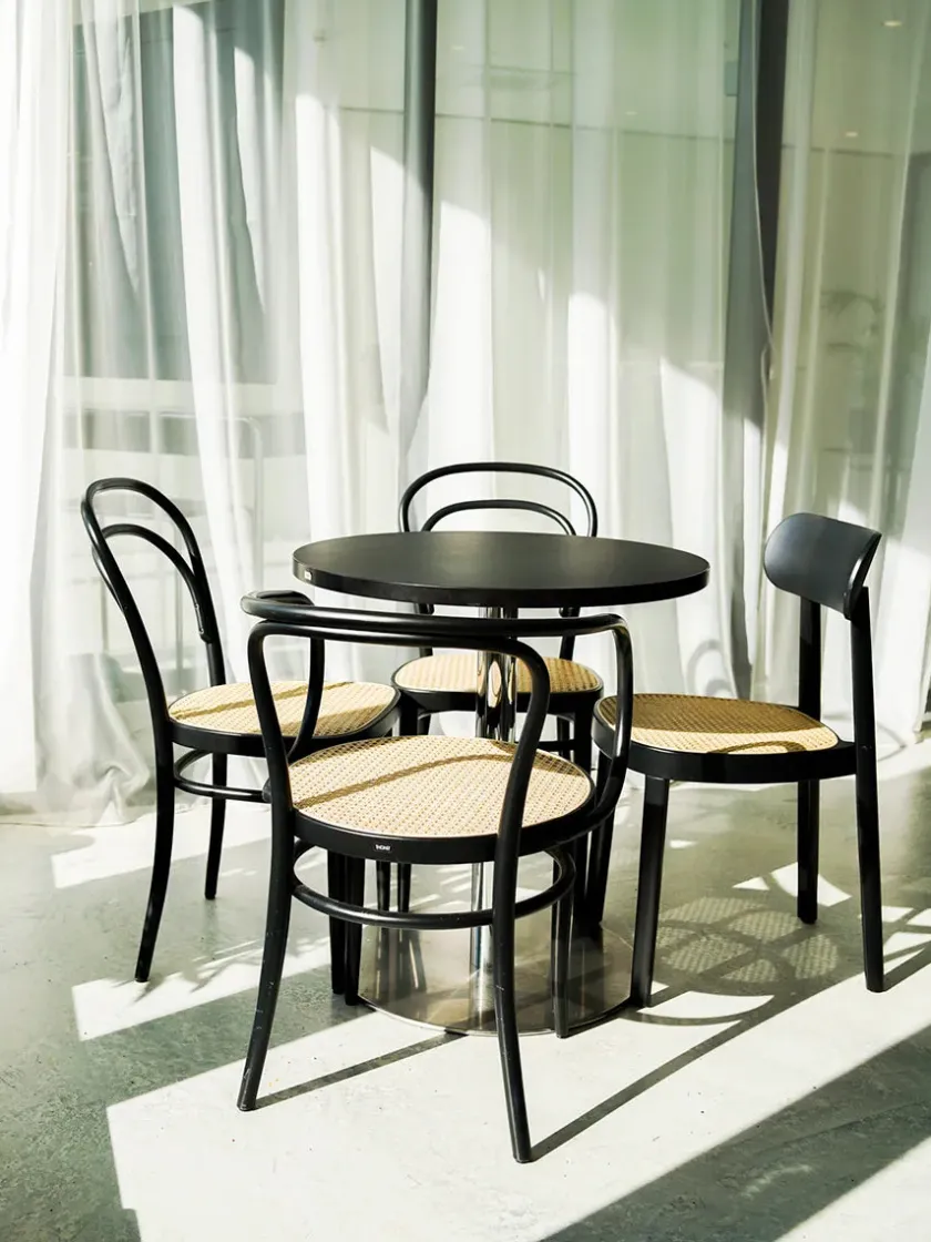 Thonet 214 Spisestol, bøg fra> Spisebordsstole