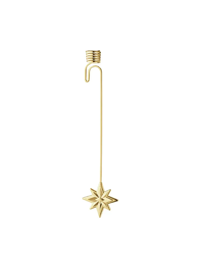 Georg Jensen 2024 Stjerne Lyseholder, palladiumbelagt fra> Kalenderlys & Julelysestager|Juletræspynt
