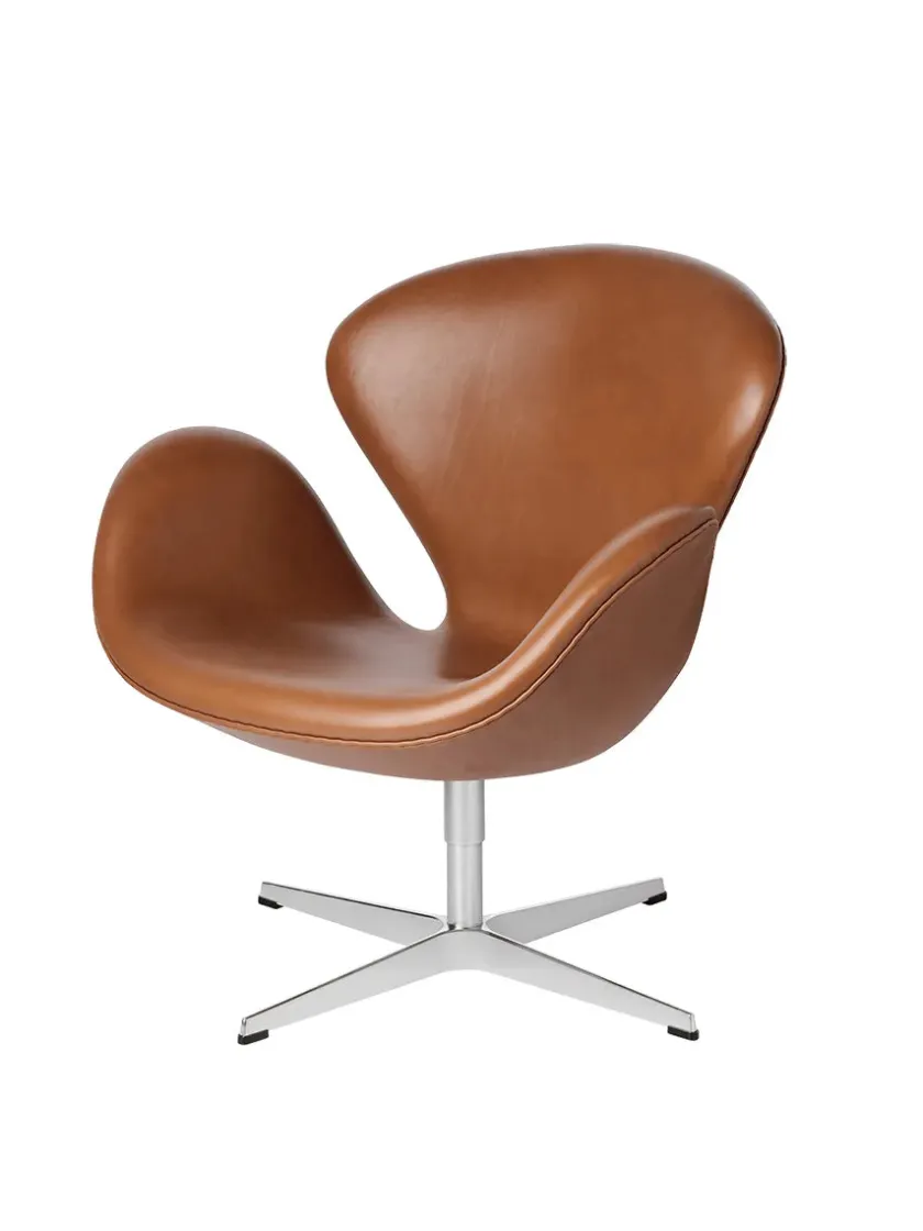 Fritz Hansen 3320 Svanen i stof (prisgruppe 1) af Arne Jacobsen> Lænestole