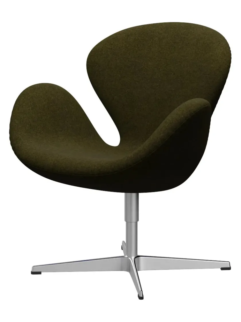 Fritz Hansen 3320 Svanen i stof (prisgruppe 1) af Arne Jacobsen> Lænestole
