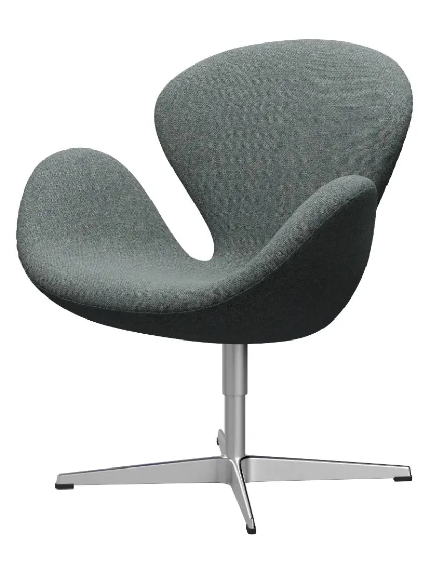 Fritz Hansen 3320 Svanen i stof (prisgruppe 1) af Arne Jacobsen> Lænestole
