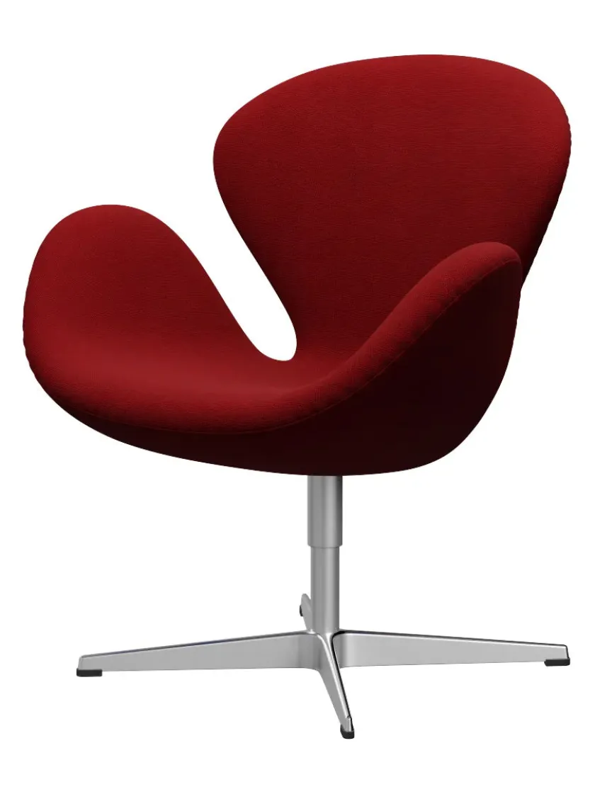 Fritz Hansen 3320 Svanen i stof (prisgruppe 1) af Arne Jacobsen> Lænestole