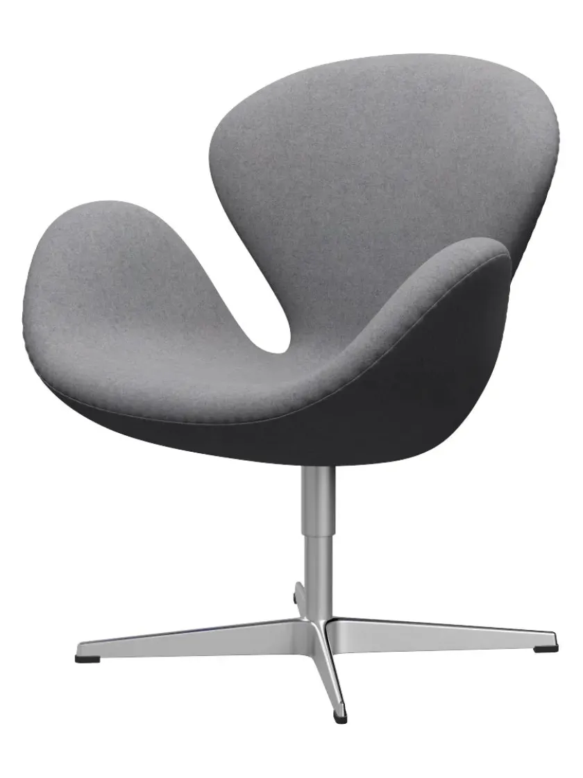 Fritz Hansen 3320 Svanen i stof (prisgruppe 1) af Arne Jacobsen> Lænestole
