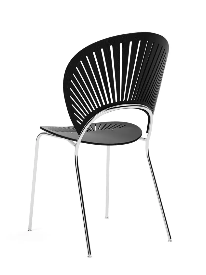 Fredericia Furniture 3398 Trinidad Stol, sort ask af Nanna Ditzel> Spisebordsstole