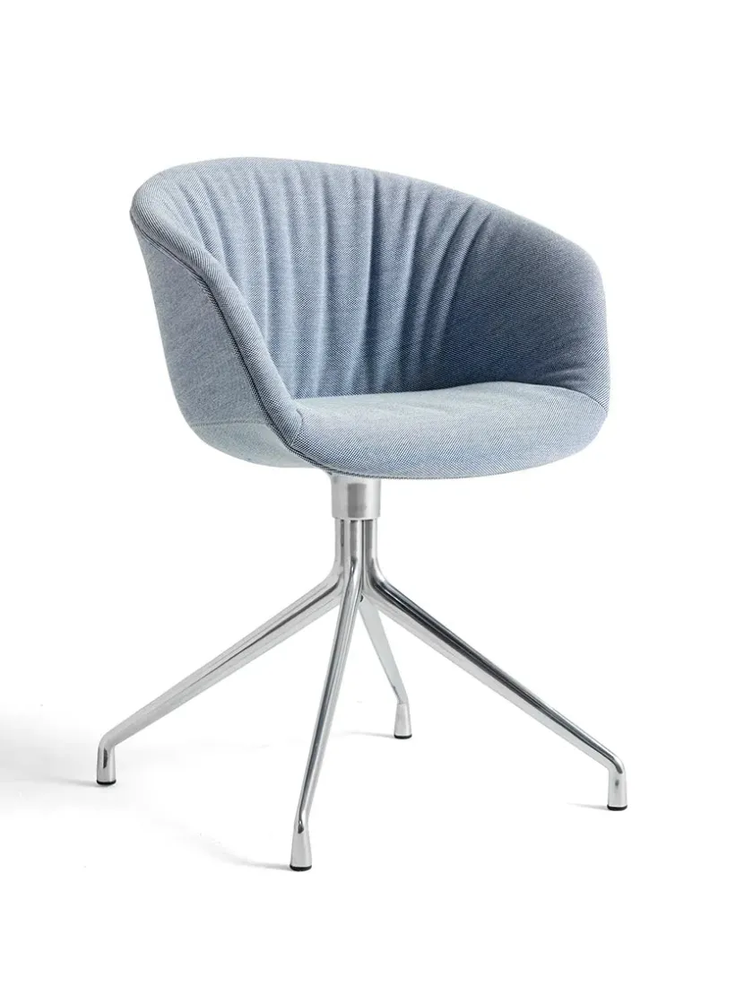 HAY About a Chair AAC52 Forsidepolstret, hvid skal fra> Kontorstole