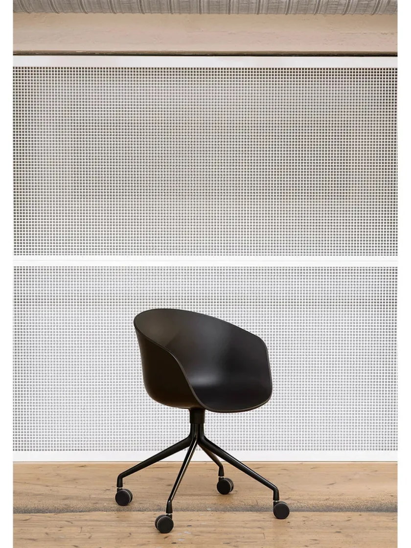 HAY About a Chair AAC52 Forsidepolstret, hvid skal fra> Kontorstole