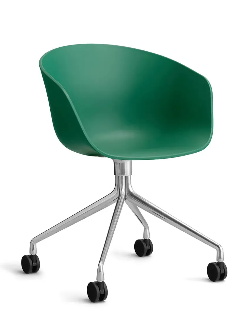 HAY About a Chair AAC52 Forsidepolstret, sort skal fra> Kontorstole