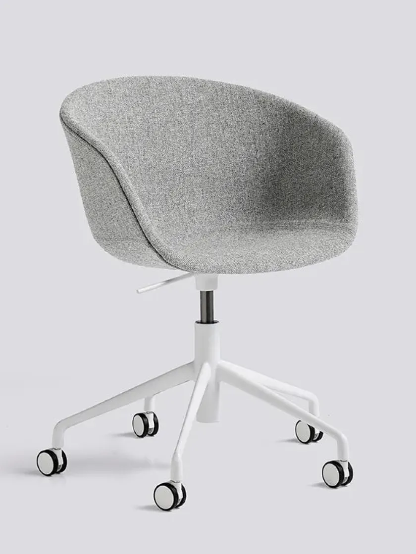 HAY About a Chair AAC52 Forsidepolstret, sort skal fra> Kontorstole
