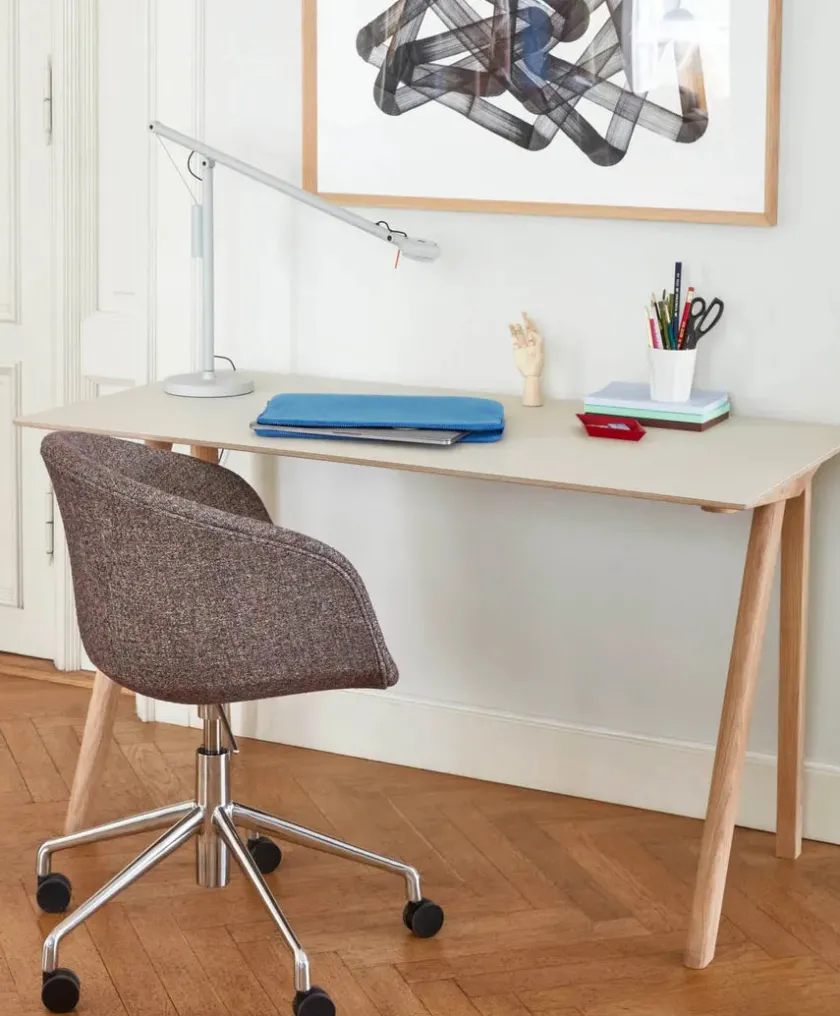 HAY About a Chair AAC52 Forsidepolstret, sort skal fra> Kontorstole