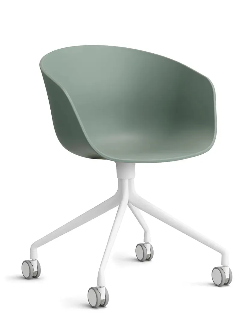 HAY About a Chair AAC52 Forsidepolstret, sort skal fra> Kontorstole