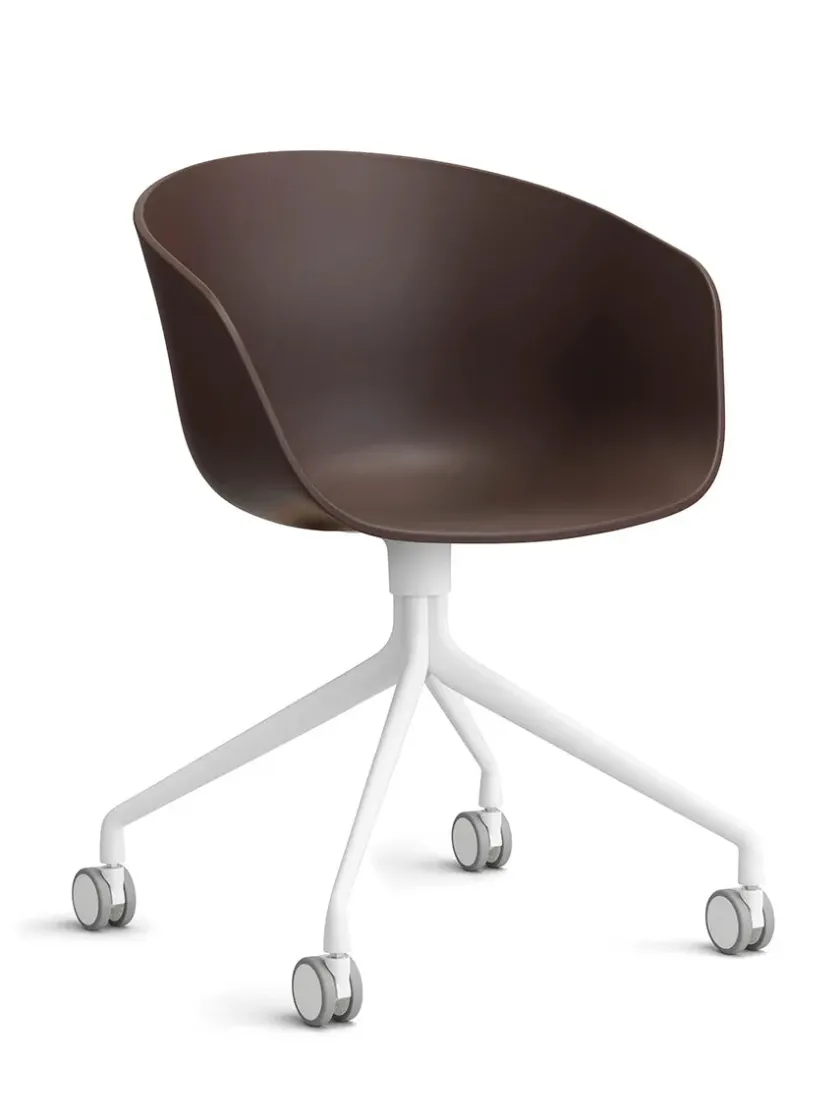 HAY About a Chair AAC52 Forsidepolstret, sort skal fra> Kontorstole