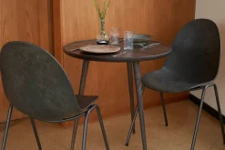 Mater Accent cafébord, sirka grå eg fra> Haveborde