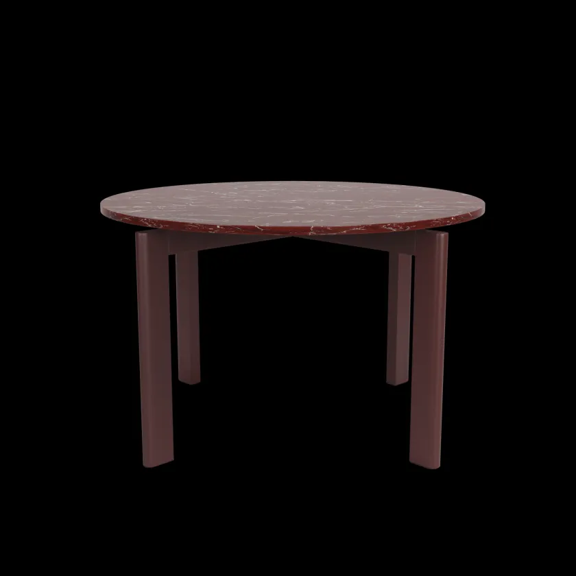 Fritz Hansen After Dining Table Ø120, Marble Burgundy fra> Spiseborde