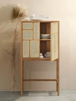 Design House Stockholm Air Cabinet, oak/cane fra> Skænke