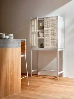 Design House Stockholm Air Cabinet, white/grey fra> Skænke
