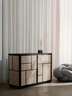 Design House Stockholm Air Sideboard, black/cane fra><noscript><img width=