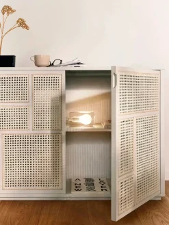 Design House Stockholm Air Sideboard, black/cane fra><noscript><img width=