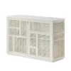 Design House Stockholm Air Sideboard, white/cane fra> Skænke