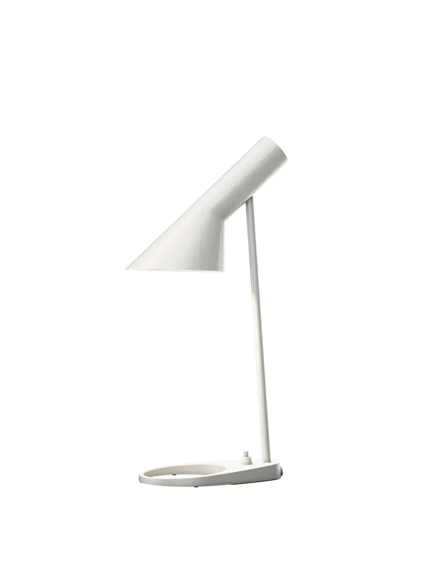Louis Poulsen AJ Mini Table Lamp, grey/brass af Arne Jacobsen> Spots