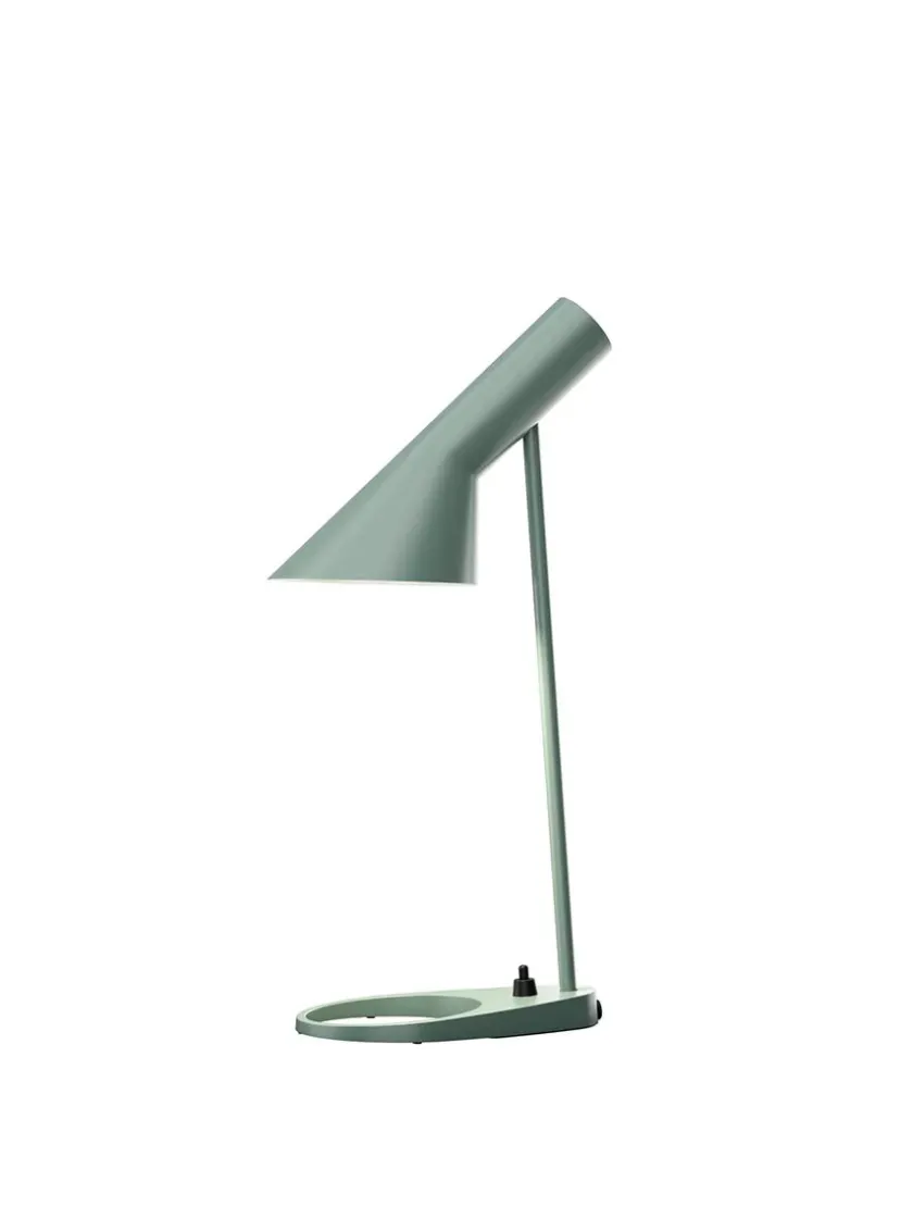 Louis Poulsen AJ Mini Table Lamp, grey/brass af Arne Jacobsen> Spots