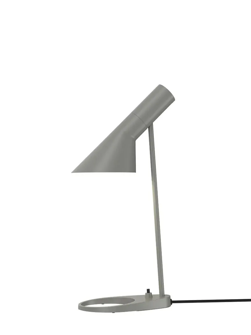Louis Poulsen AJ Mini Table Lamp, grey/brass af Arne Jacobsen> Spots