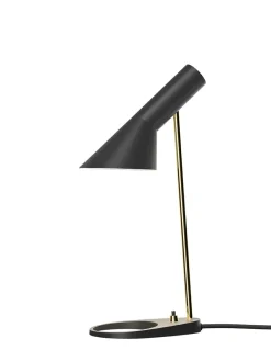 Louis Poulsen AJ Mini Table Lamp, grey/brass af Arne Jacobsen><noscript><img width=